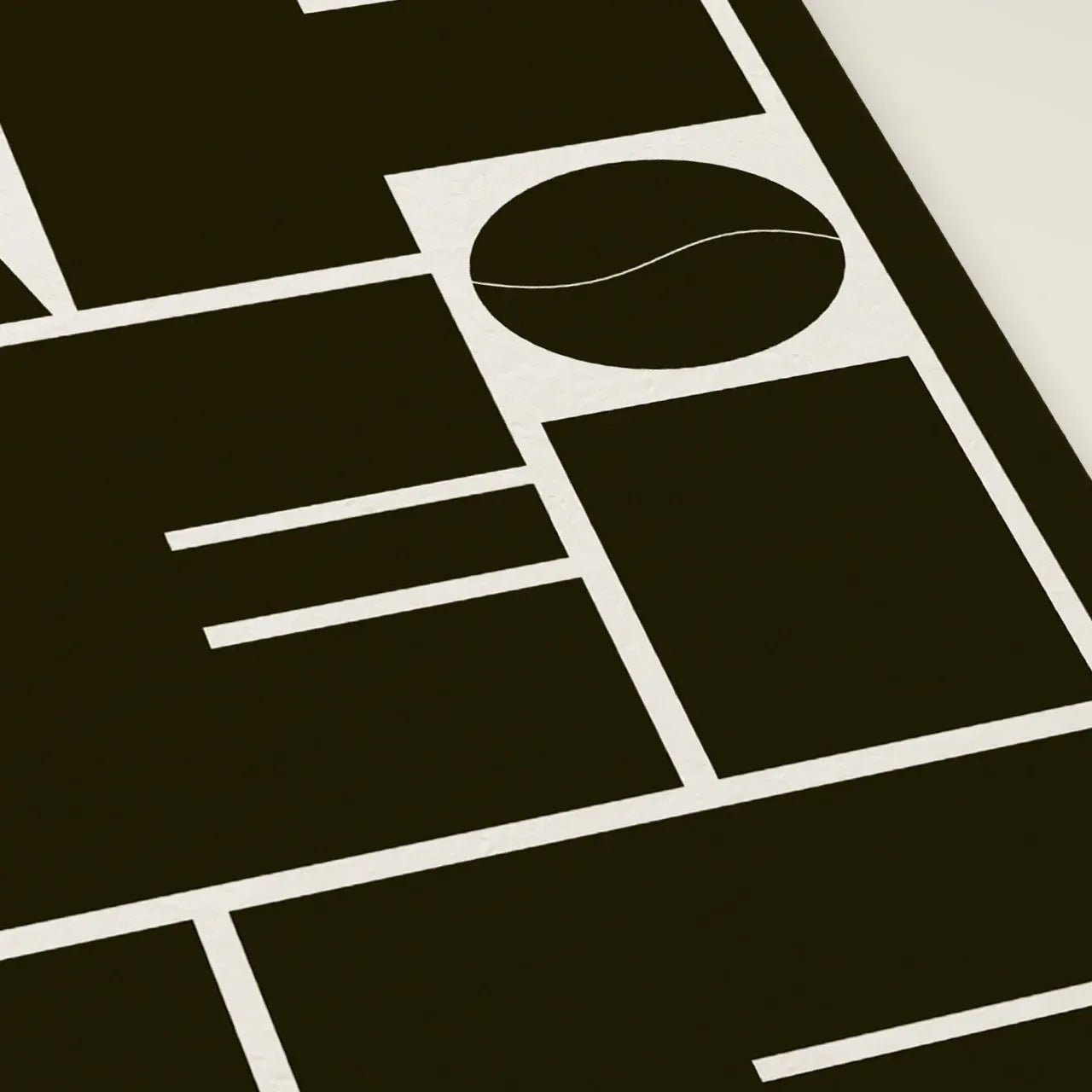 Détails de l'affiche caféine en 30x40cm par le graphiste Studio Topo