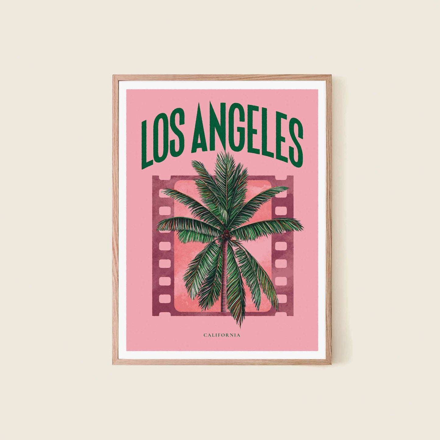 Affiche Los Angeles par Dear Bill – Coucher de Soleil sur la Cité des Anges