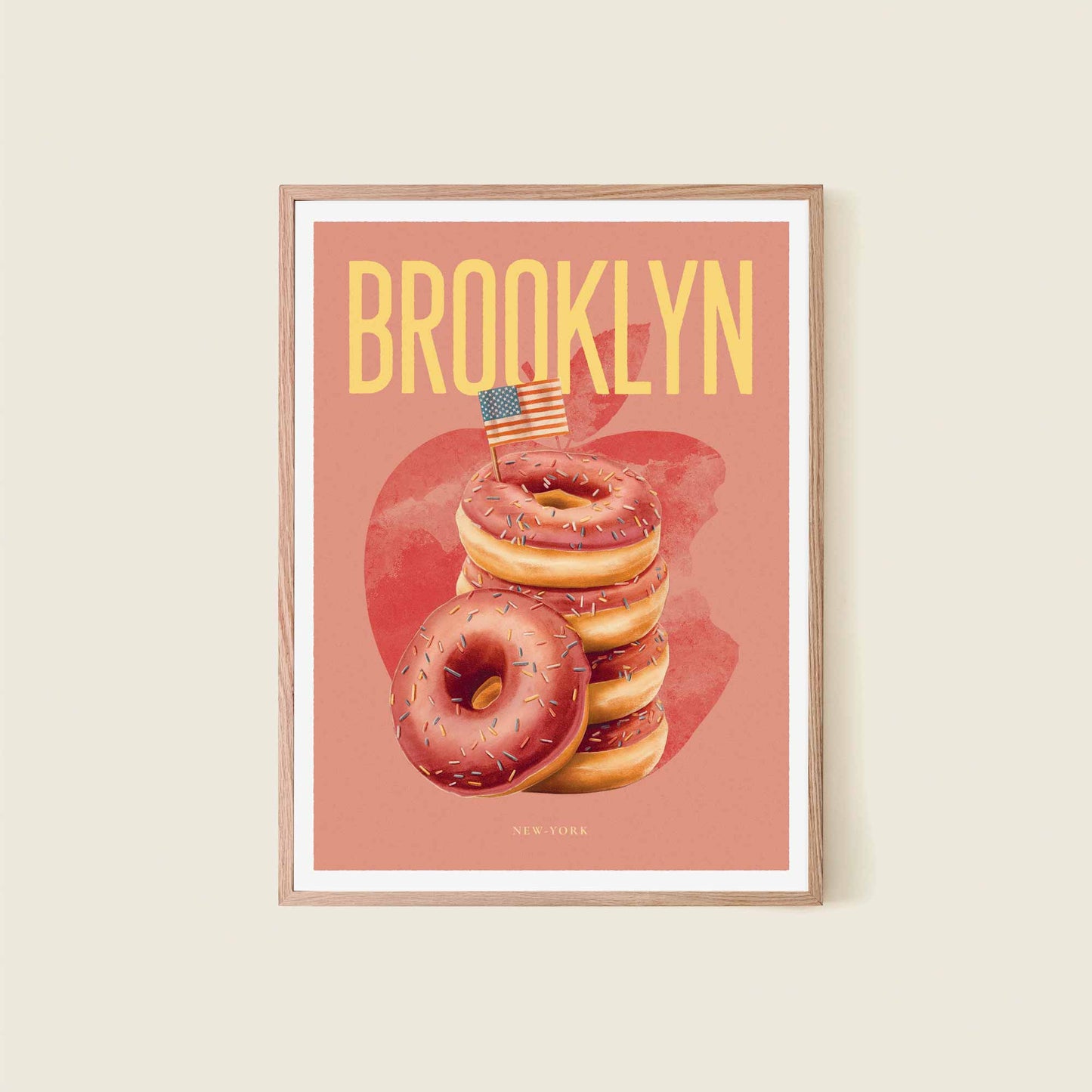 Encadrement de l'affiche décorative Brooklyn 30x40cm par Dear Bill