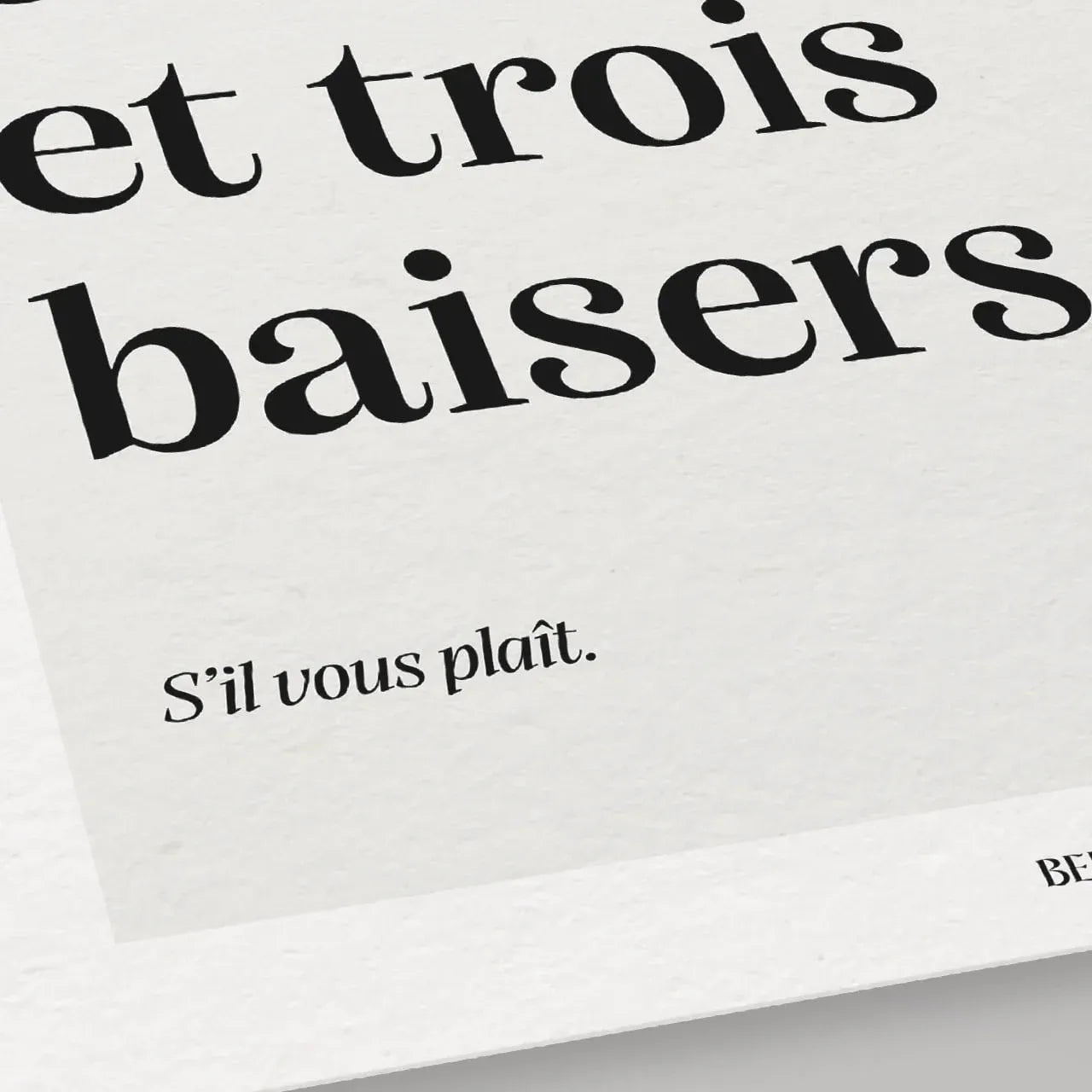 Détails de l'affiche décorative Un Café par Studio Topo imprimée sur un papier texturé de 30x40cm