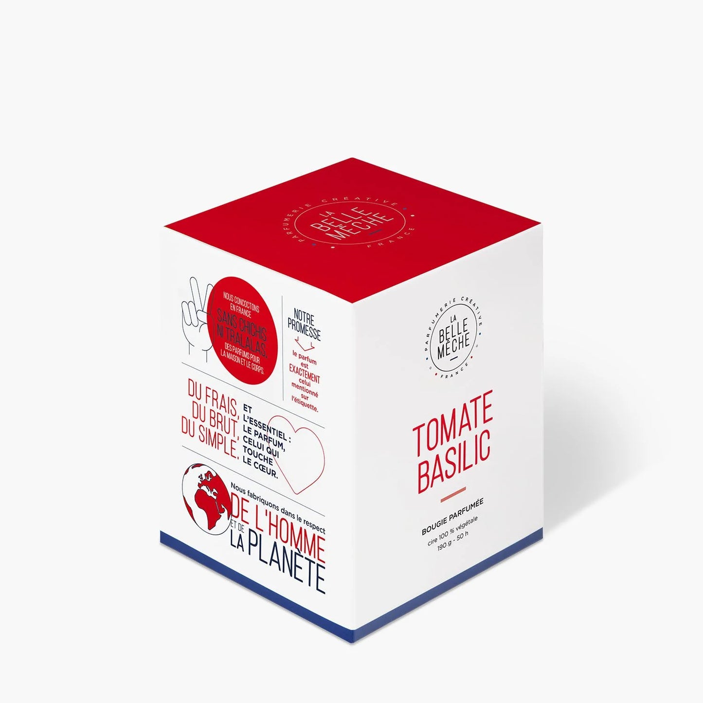 Emballage de la bougie La Belle Meche Tomate Basilic