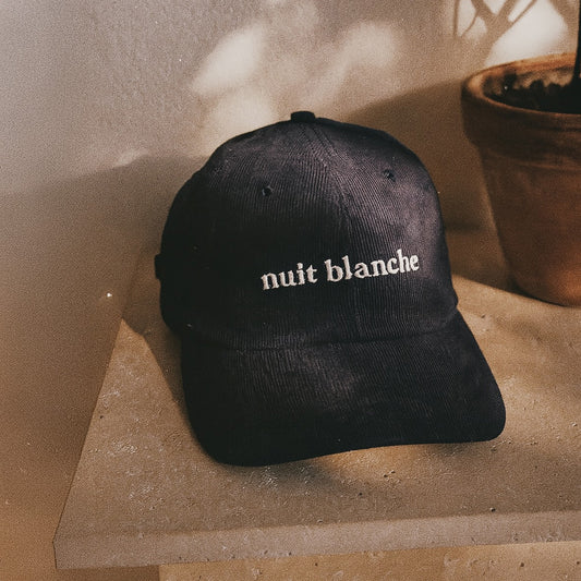 Nuit Blanche Blue Velvet Cap – La Casquette Brodée
