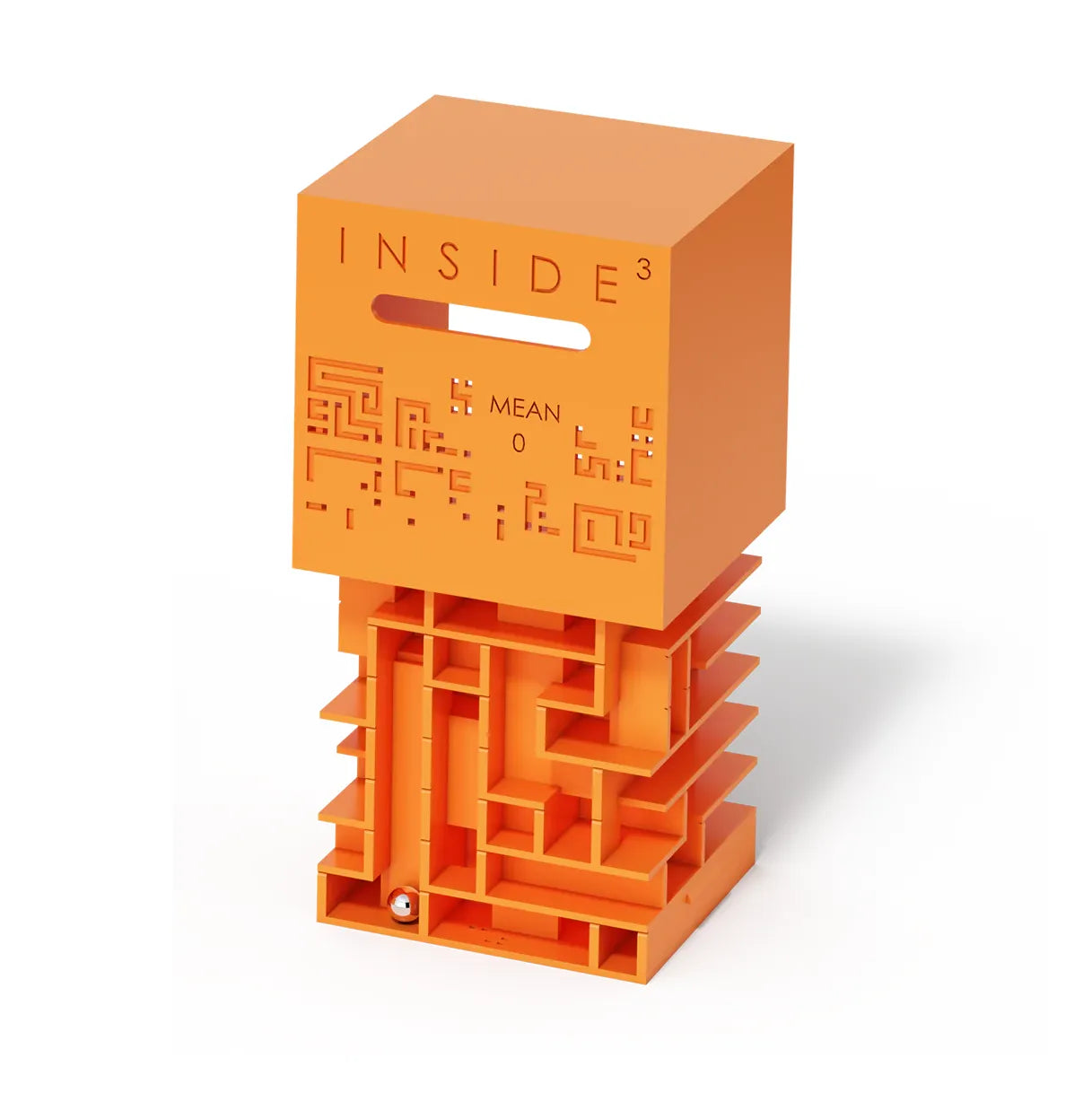 Plan de l'intérieur du casse-tête labyrinthe orange série 0 orange