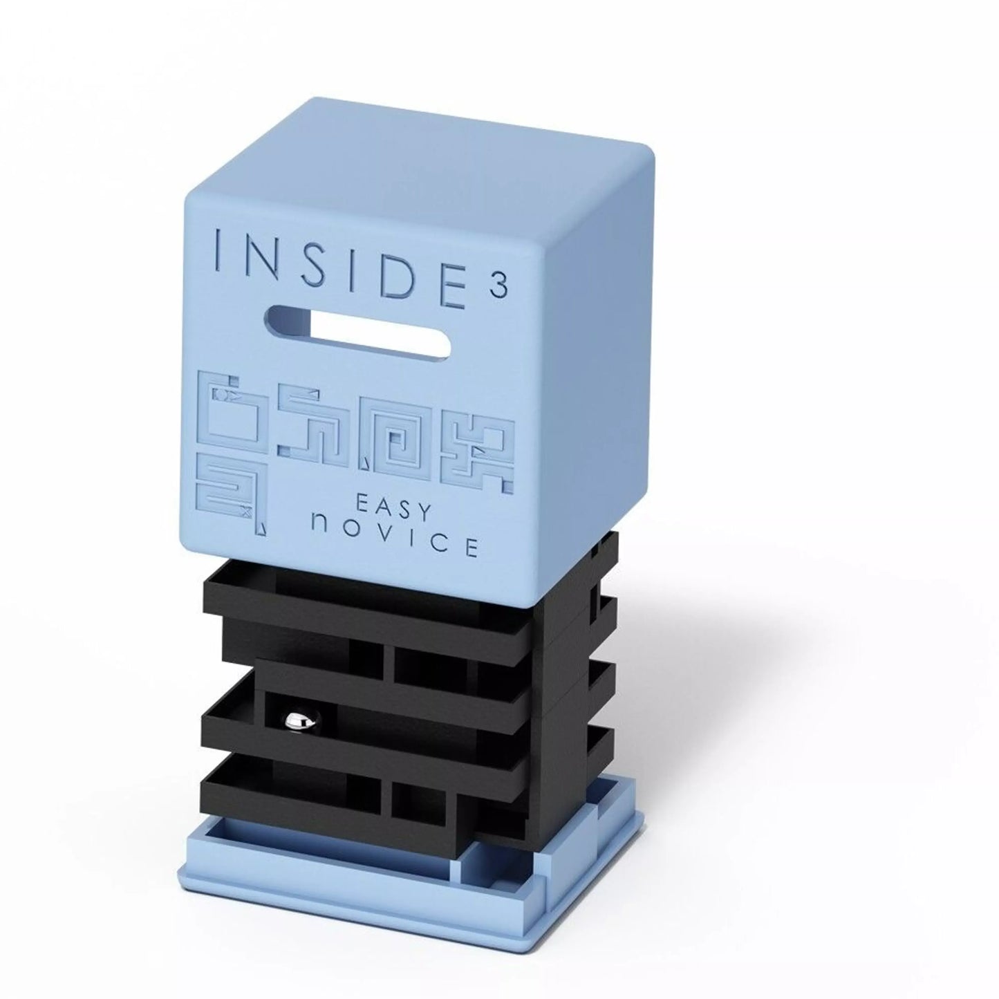 Détails de l'intérieur du casse-tête labyrinthe Inside 3 noVice Easy bleu