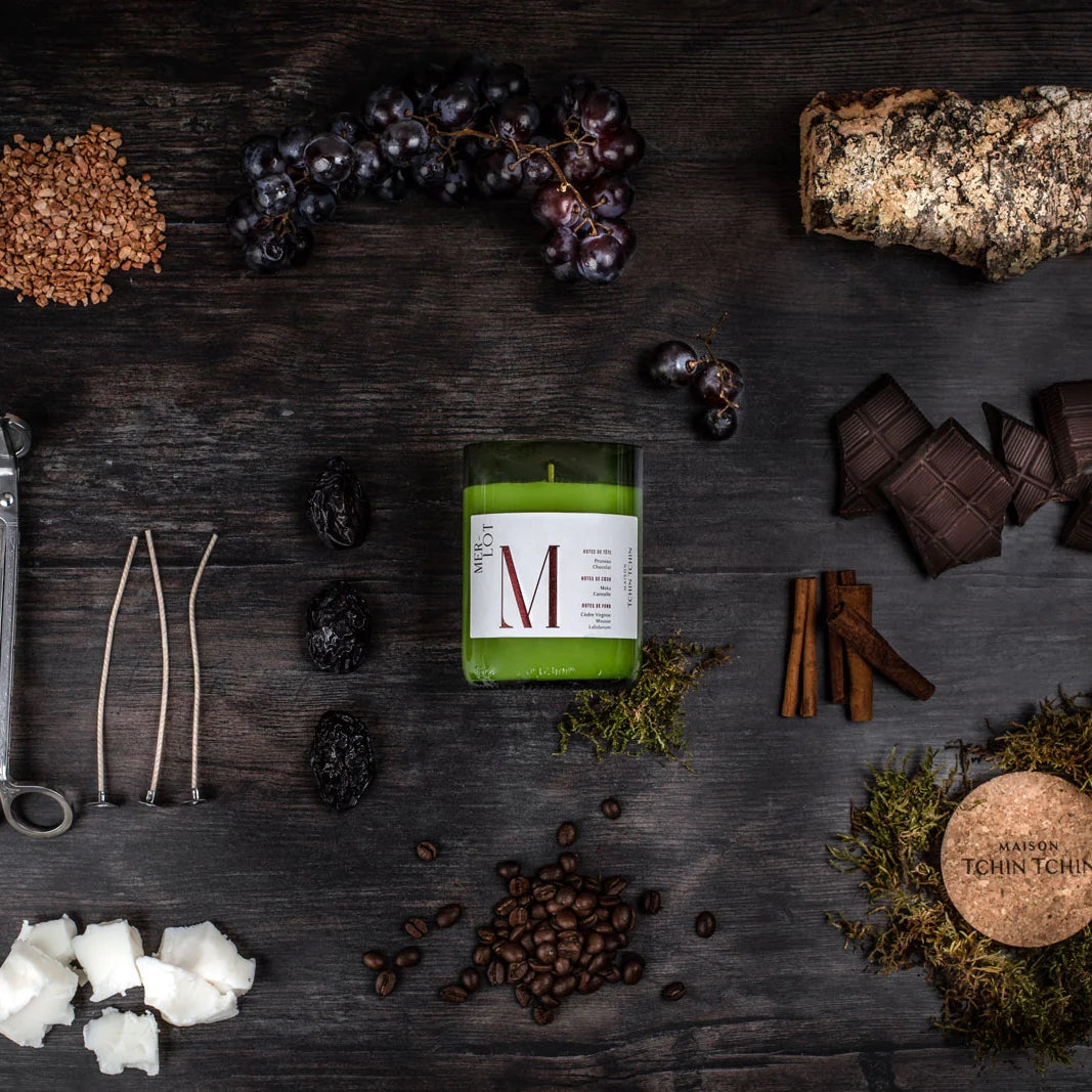 Epices et senteurs du diffuseur de parfum fabriqué en France Merlot par Maison Tchin Tchin