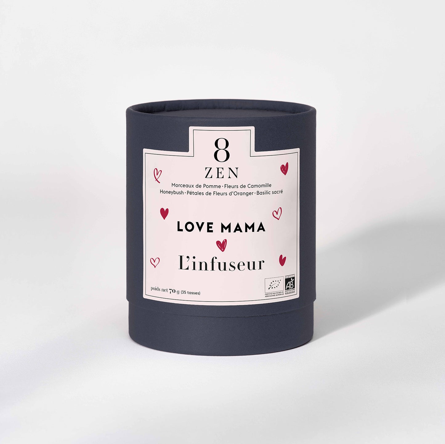 Boîte d'infusion bio en vrac Love Mama, par L'infuseur Paris