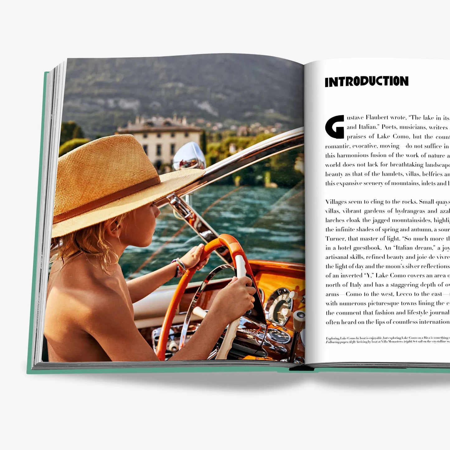 Intérieur du livre de luxe Assouline Lake Como Idyll