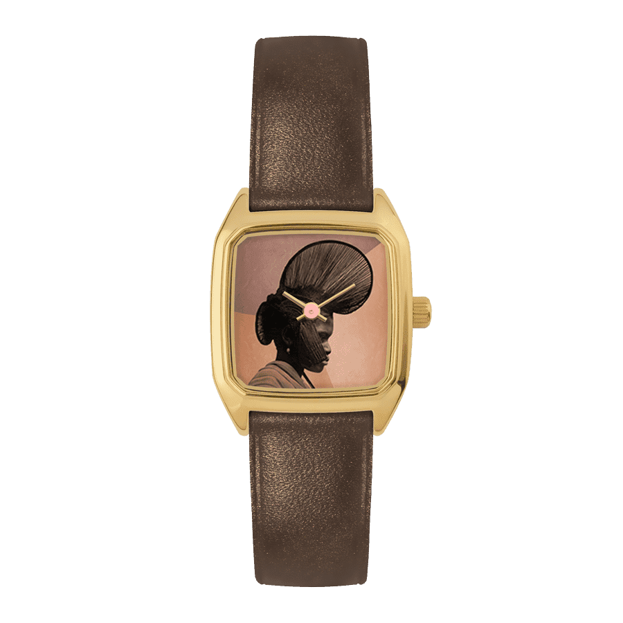 Montre pour femme Laps Prima Foulah avec bracelet en cuir