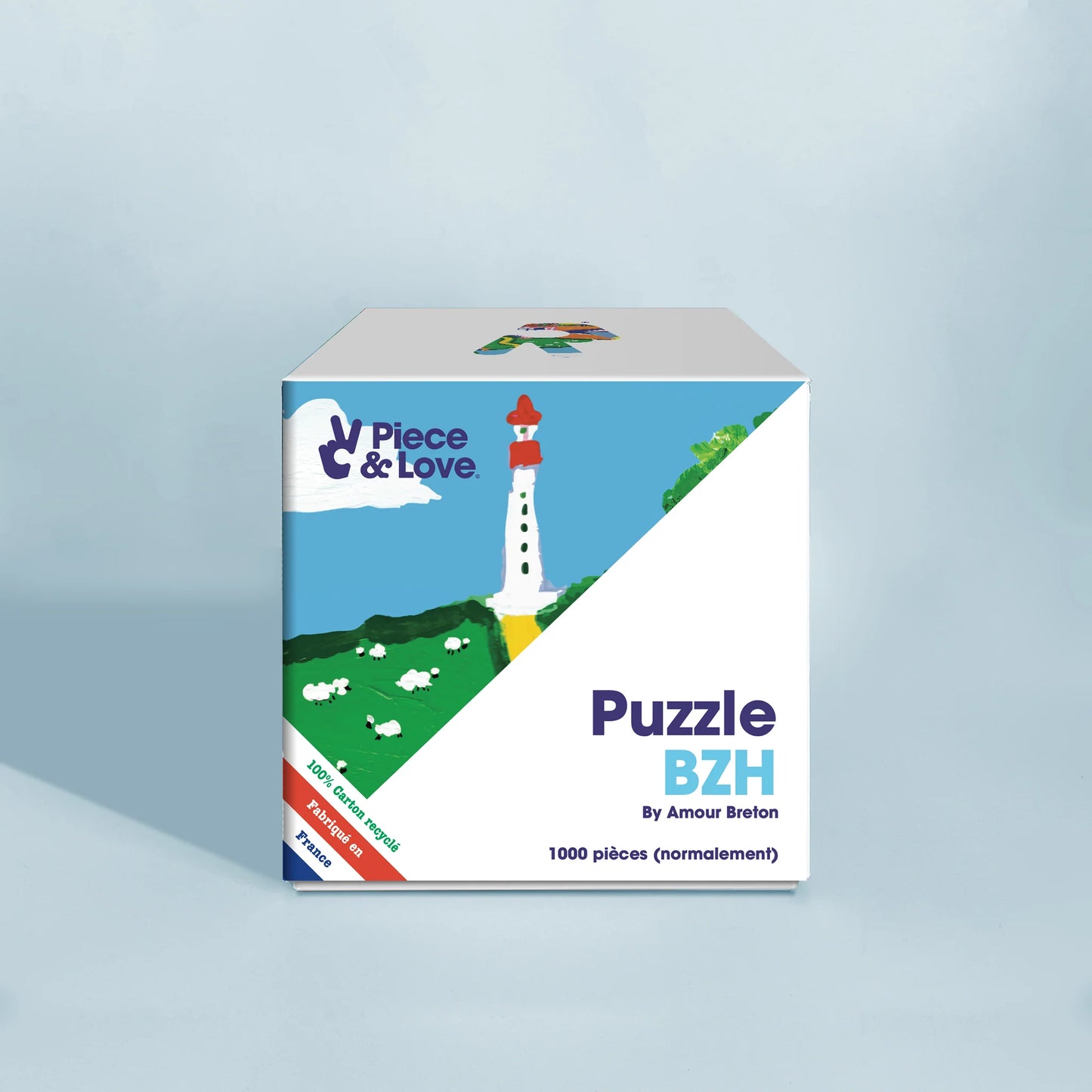 Coffret du puzzle 1000 pièces BZH une collab Piece and Love et Amour Breton