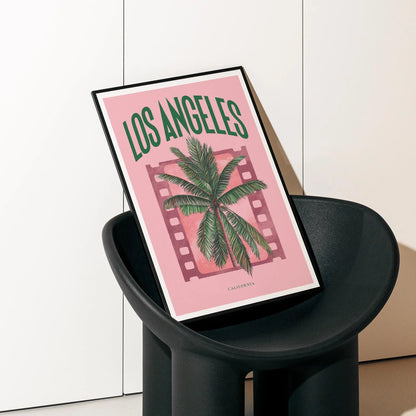 Affiche “Los Angeles” par Dear Bill – Coucher de Soleil sur la Cité des Anges