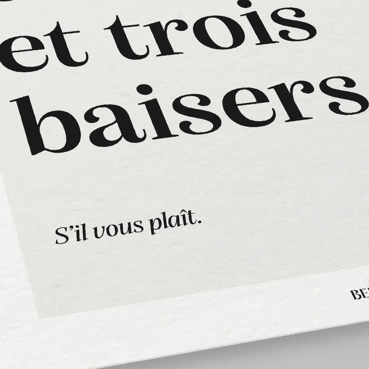Détails de l'affiche décorative Un Café par Studio Topo imprimée sur un papier texturé de 30x40cm