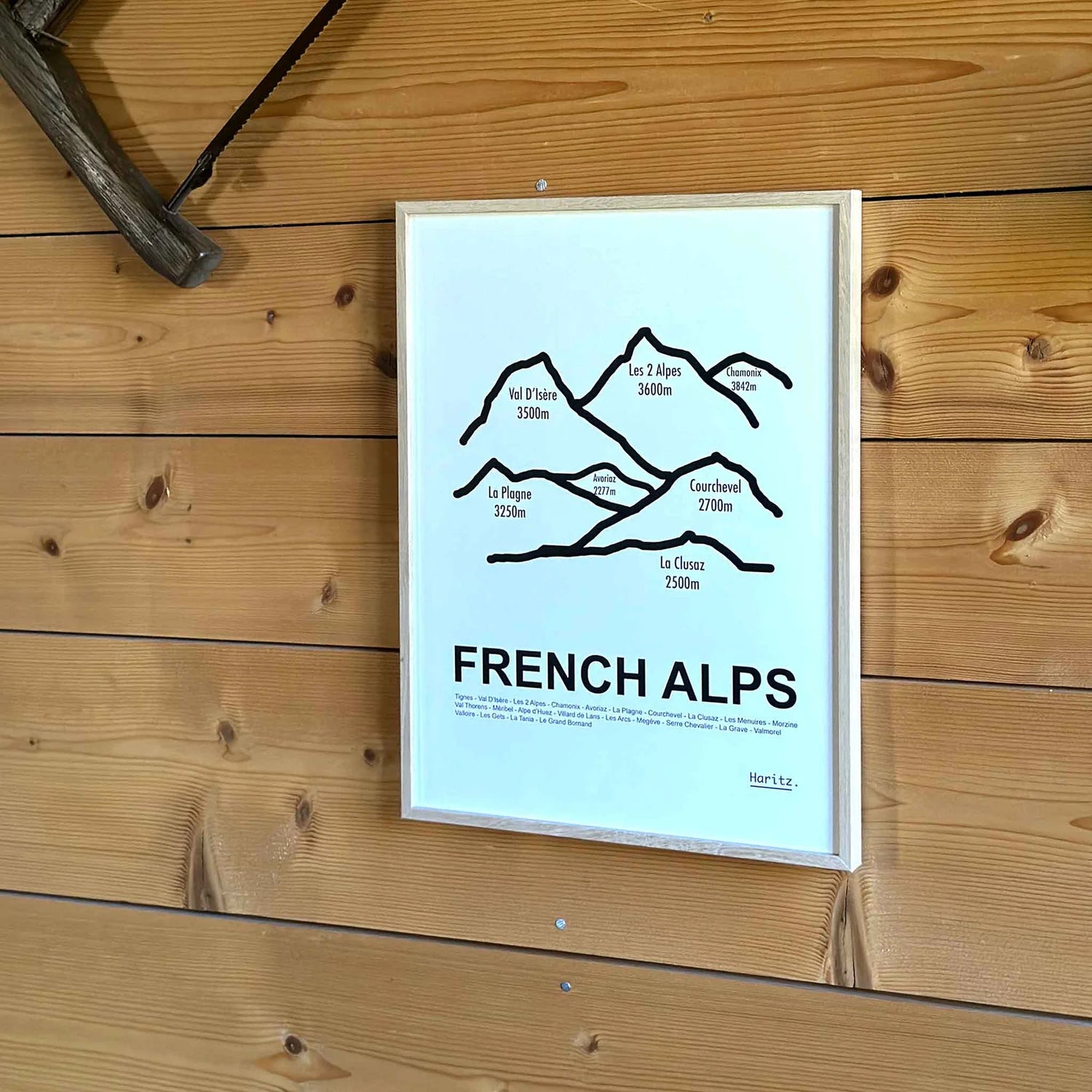 Affiche french alps, affiche made in France par Studio Haritz
