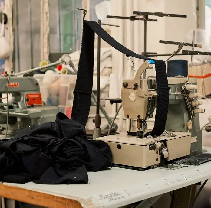 Machine de l'atelier de tricots de la marque Nitto à Clamart