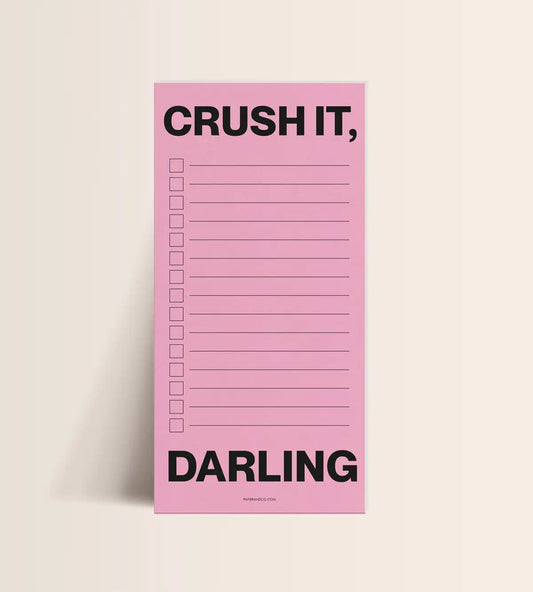To do liste Crush it darling de Papier and Co