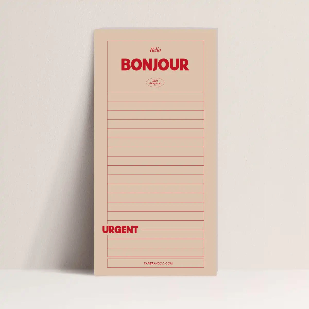 Bloc notes Bonjour de Papier and Co pour vos notes du quotidien