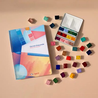 Carnet pour faire de l'aquarelle de chez Papier Tigre fabriqué en France