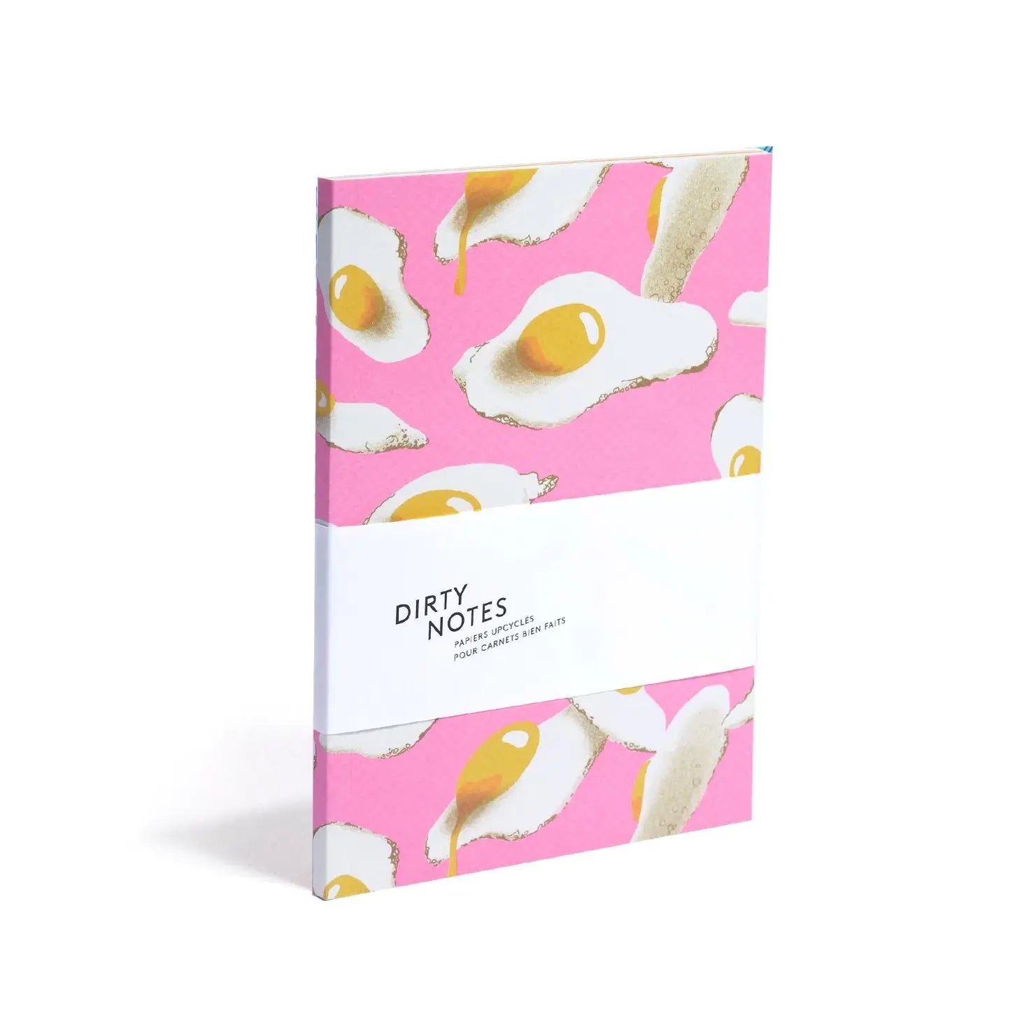 Couverture du carnet de note upcyclé Pink Eggs de Dirty Notes