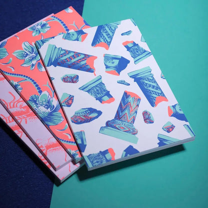 Illustration du carnet de note créatif Green Archeo de la marque de papeterie française Dirty Notes