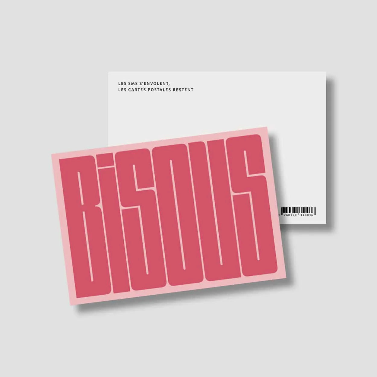 Carte pour message d'amour par Studio Bulma "Bisous"