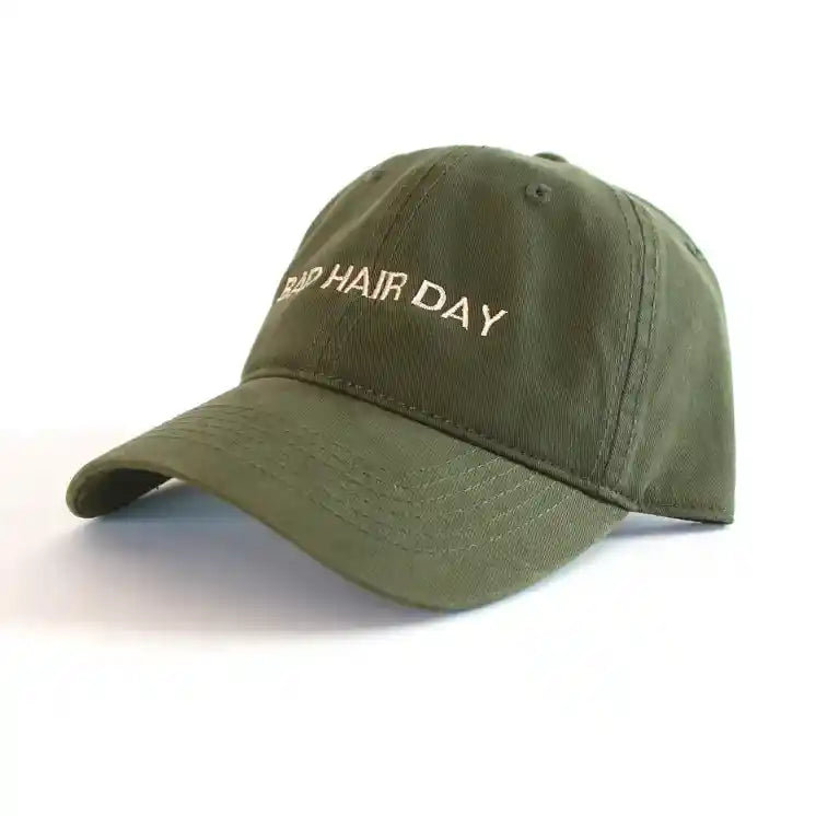 Casquette “Bad Hair Day” brodée – Casquette unisexe en coton
