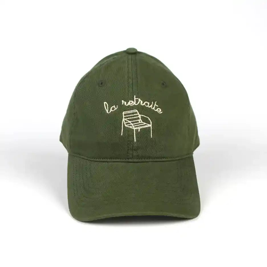 Casquette brodée avec message La Retraite brodée