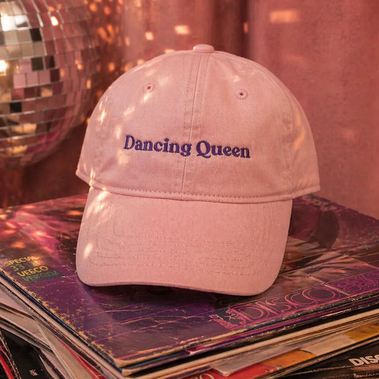 Pink Dancing Queen cap – purple embroidery