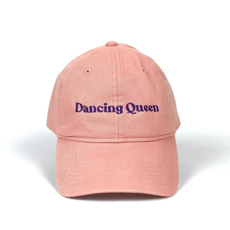 Pink Dancing Queen cap – purple embroidery
