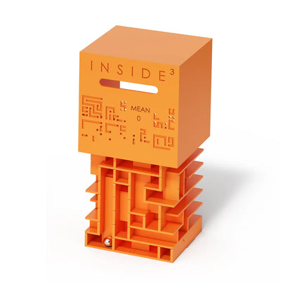 Plan de l'intérieur du casse-tête labyrinthe orange série 0 orange