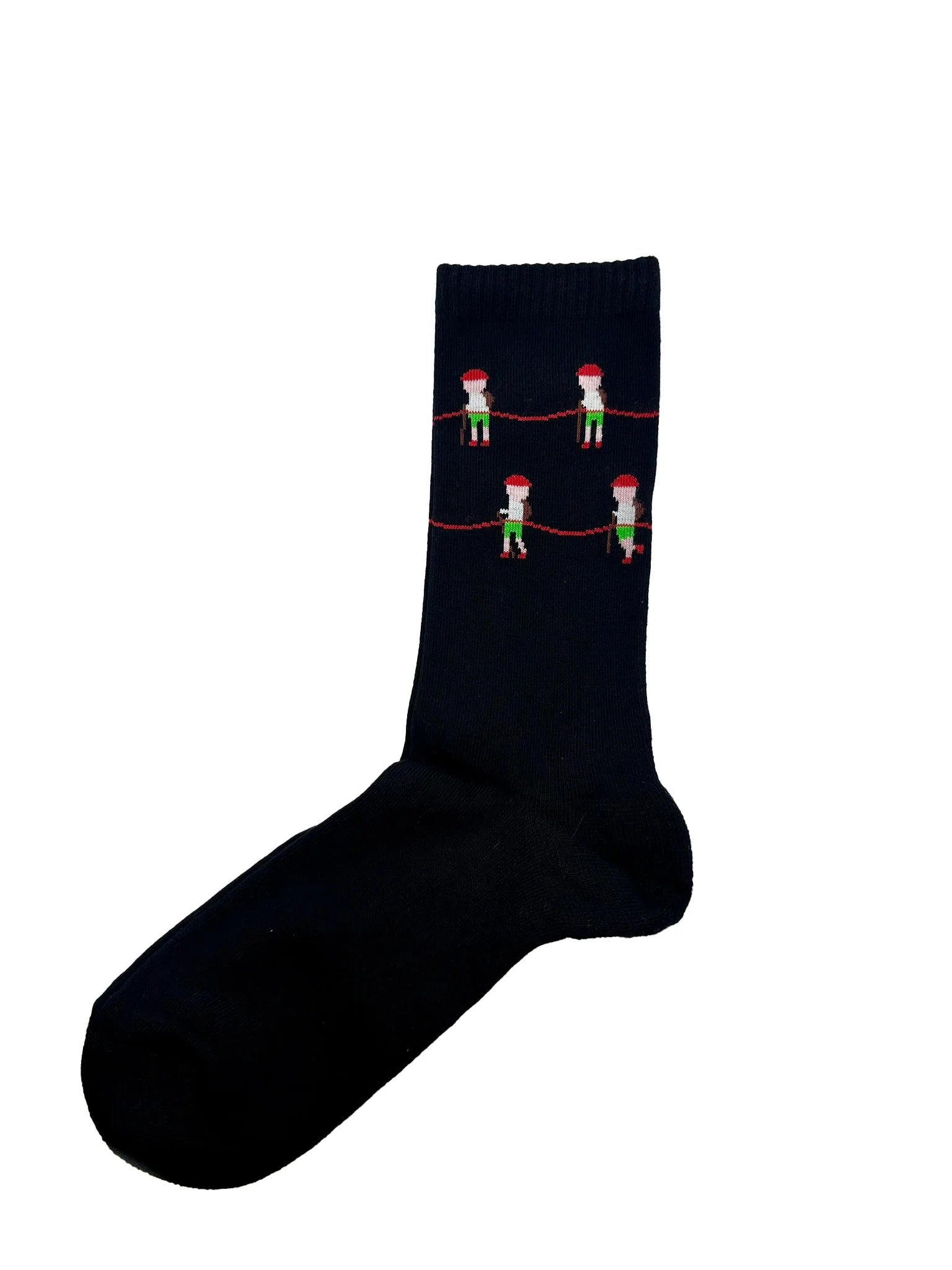 Chaussette en coton unisexe à motif fantaisie