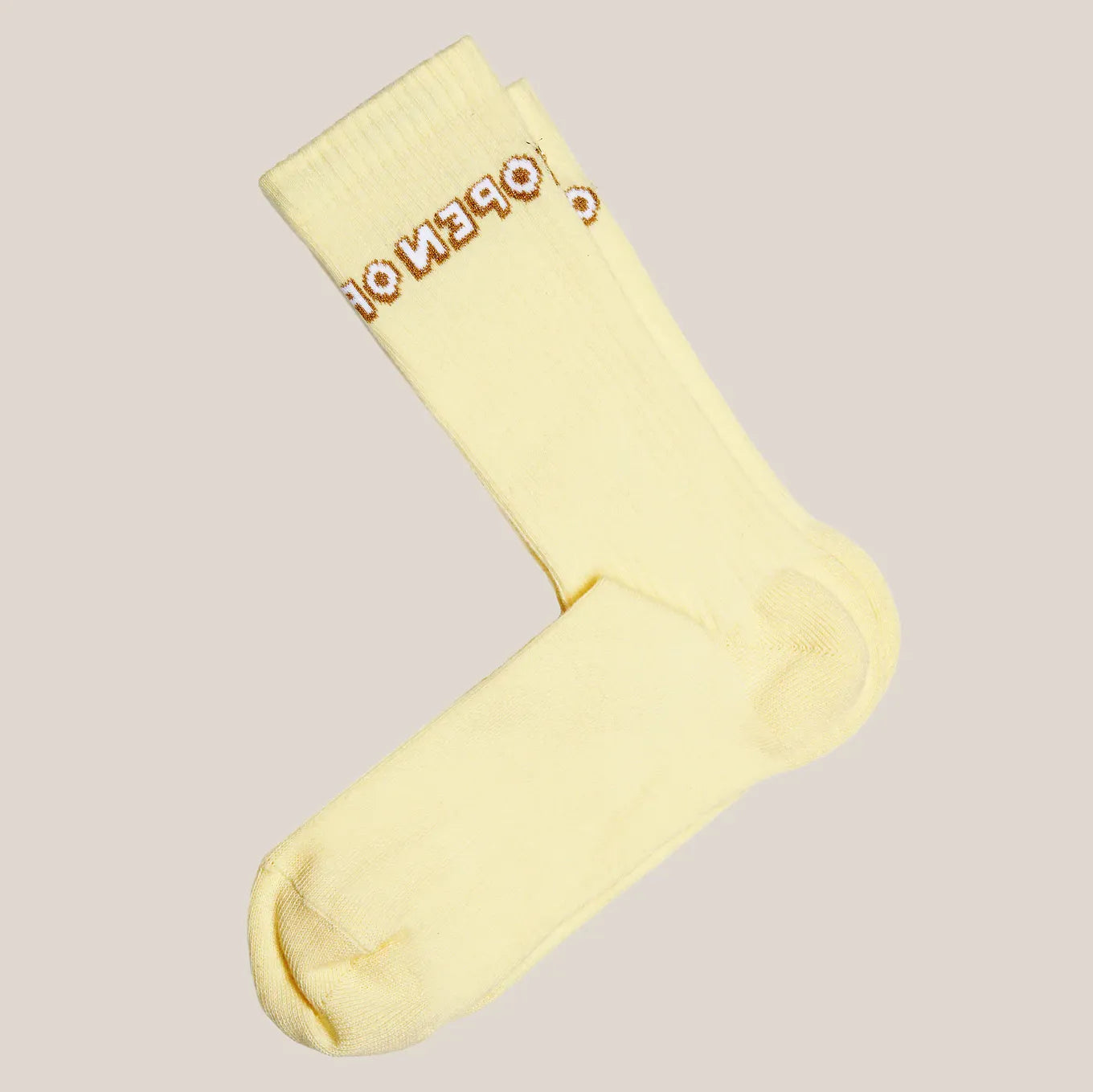 Chaussettes fantaisie made in France Jaune OPEN homme par Chaton Gonflable