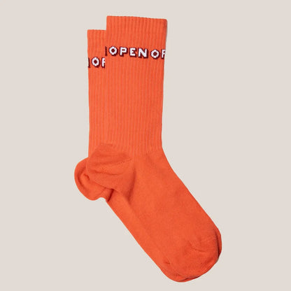 Chaussettes montantes oranges OPEN par Chaton Gonflable