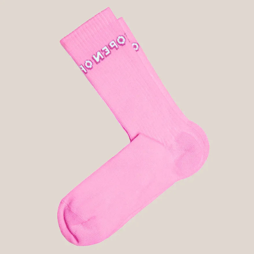 Chaussettes roses montante Open par Chaton Gonflable