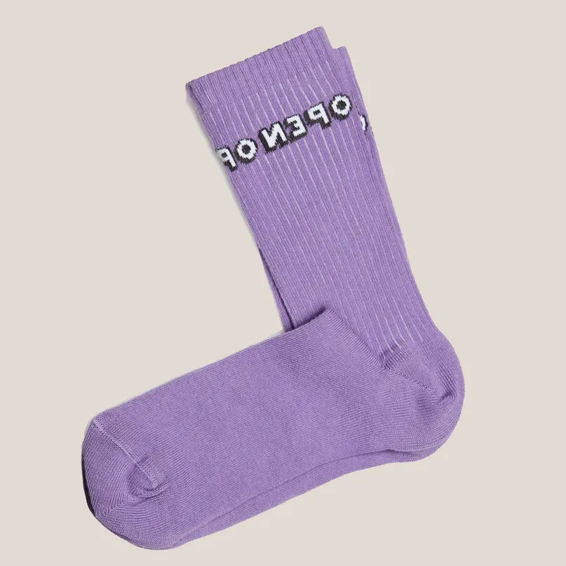 Chaussette fantaisie mauve OPEN de Chaton Gonflable