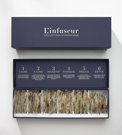 Détail des 6 recettes du coffret de Noël d'infusions par l'Infuseur Paris
