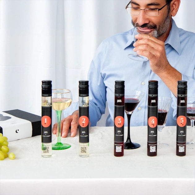Etape 2 de la séance de dégustation de vin du coffret de dégustation à l'aveugle de Cuvée Privée