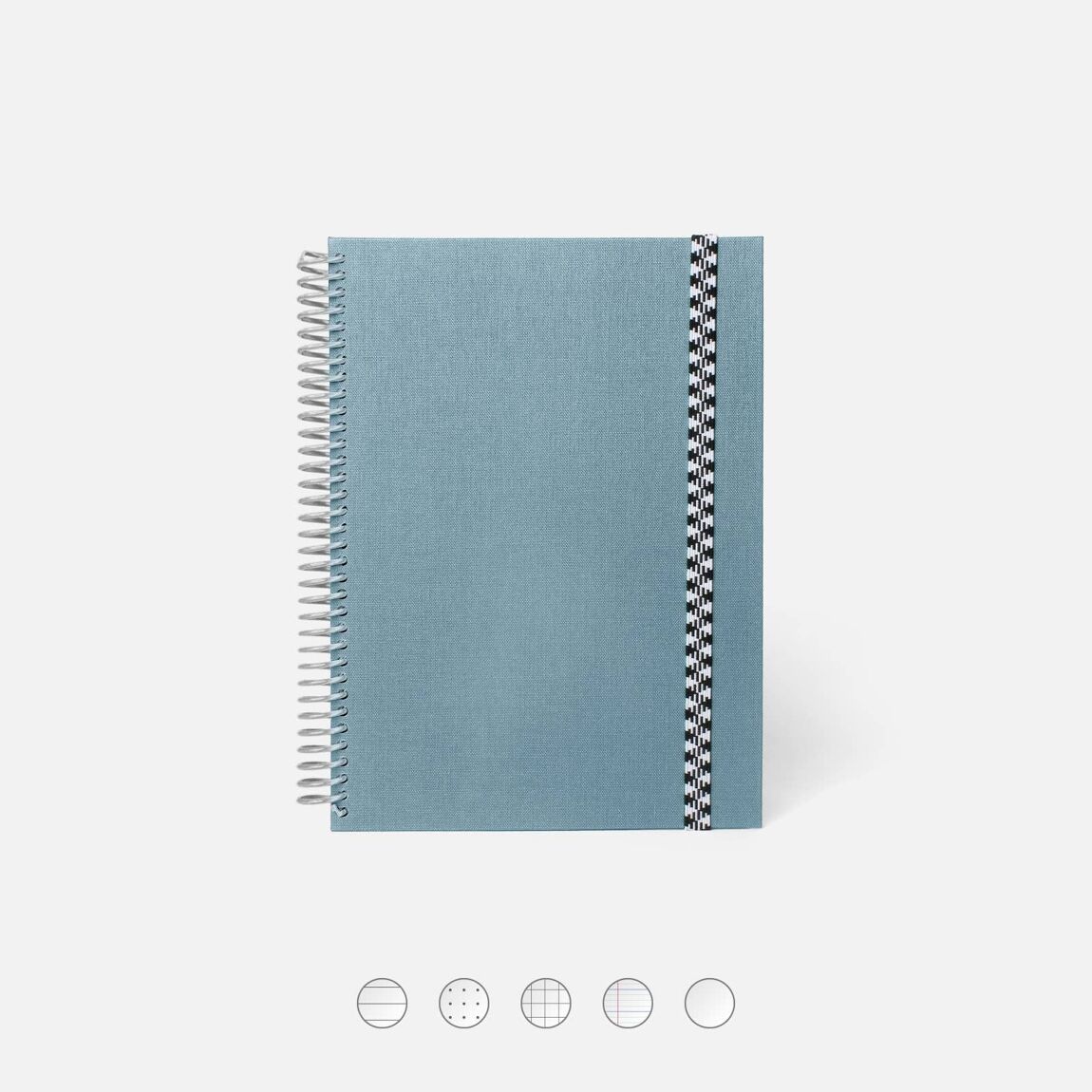 Couverture toilée bleu jean du carnet de note a5 français Papier Tigre