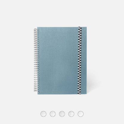 Couverture toilée bleu jean du carnet de note a5 français Papier Tigre