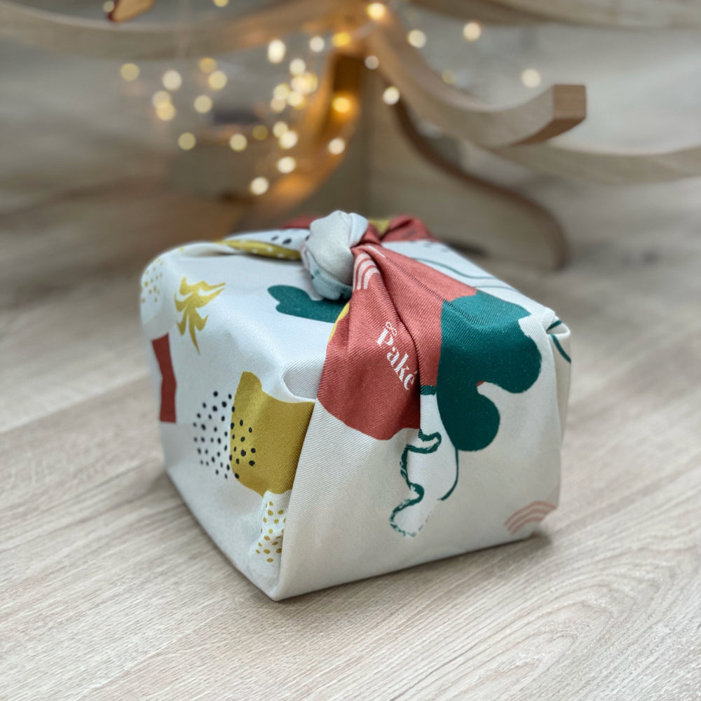 Emballage cadeau en tissu réutilisable