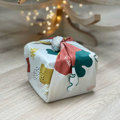 Emballage cadeau en tissu réutilisable