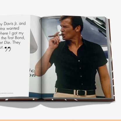 Images des films de James Bond montrant les tenues dans le livre Assouline James Bond Styles