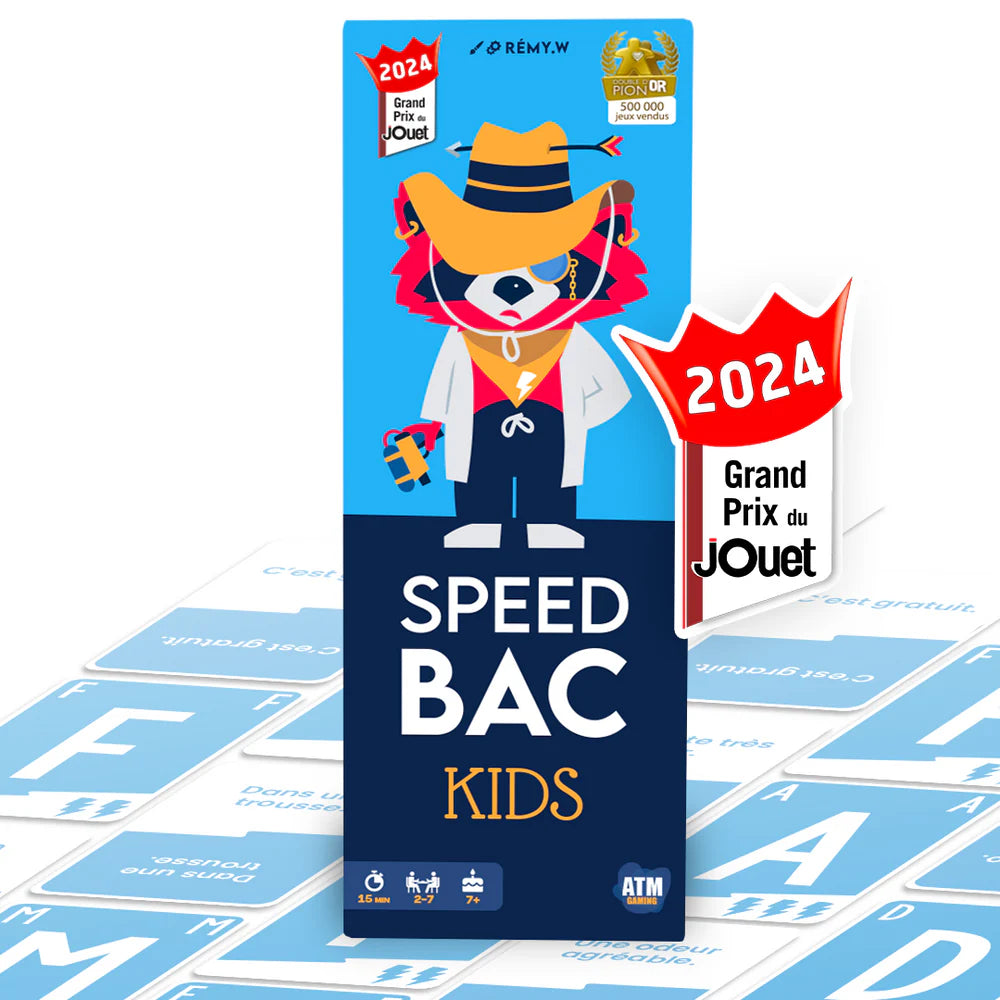 Speed Bac Enfant, la version kids du jeu de carte pour enfant inspiré du Ptit Bac