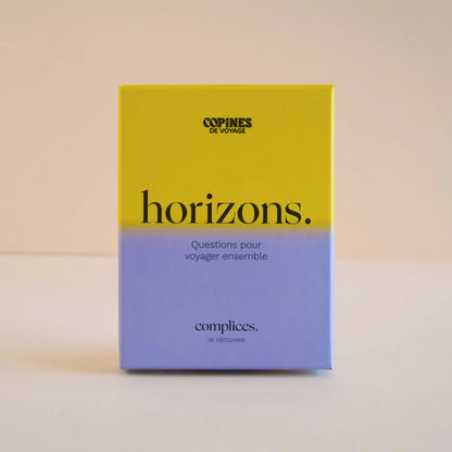 Horizons – jeu de cartes conversationnel sur le voyage