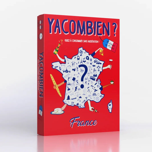 Boîte du jeux de société de quizz pour la famille Yacombien