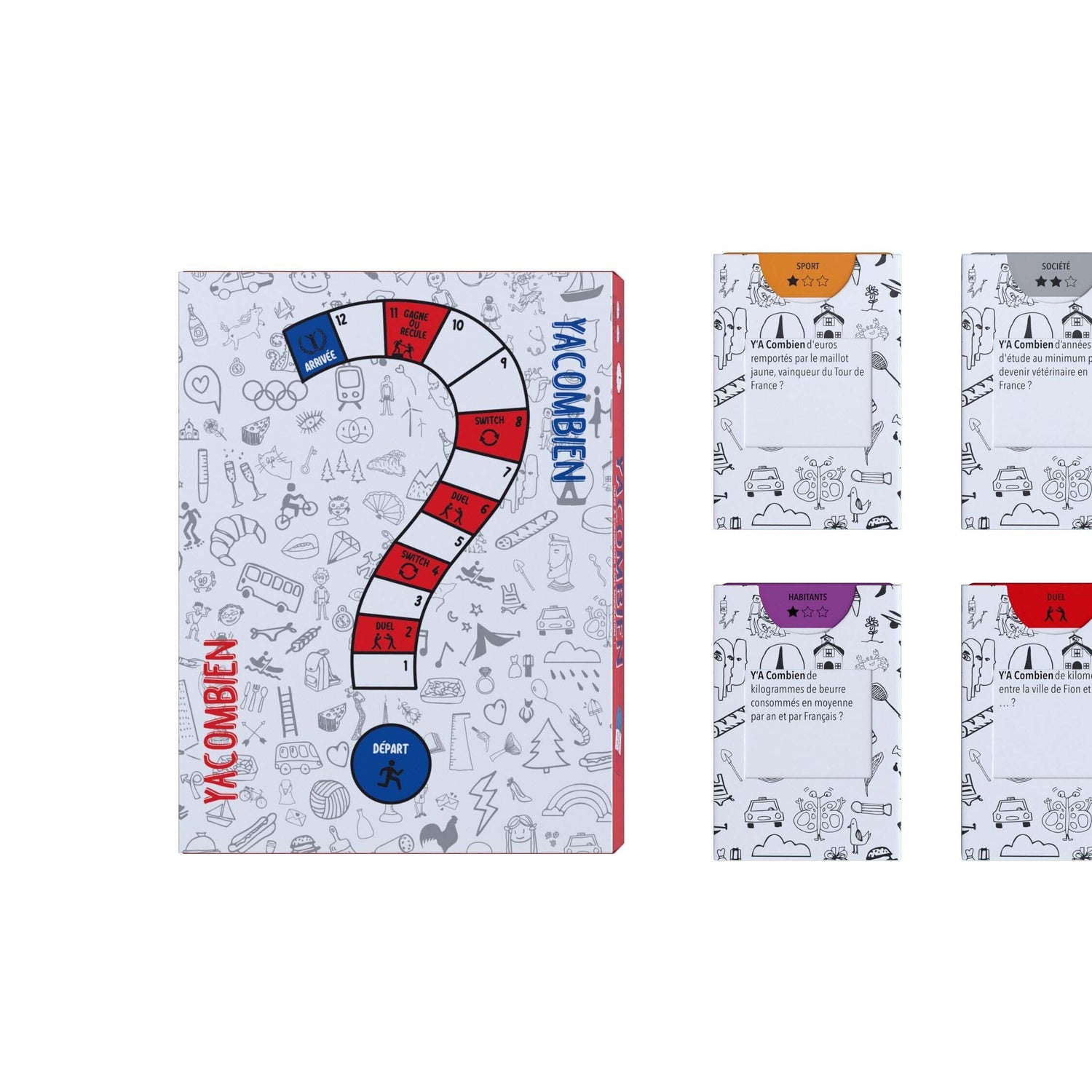 Plateau du jeux de carte français Yacombien