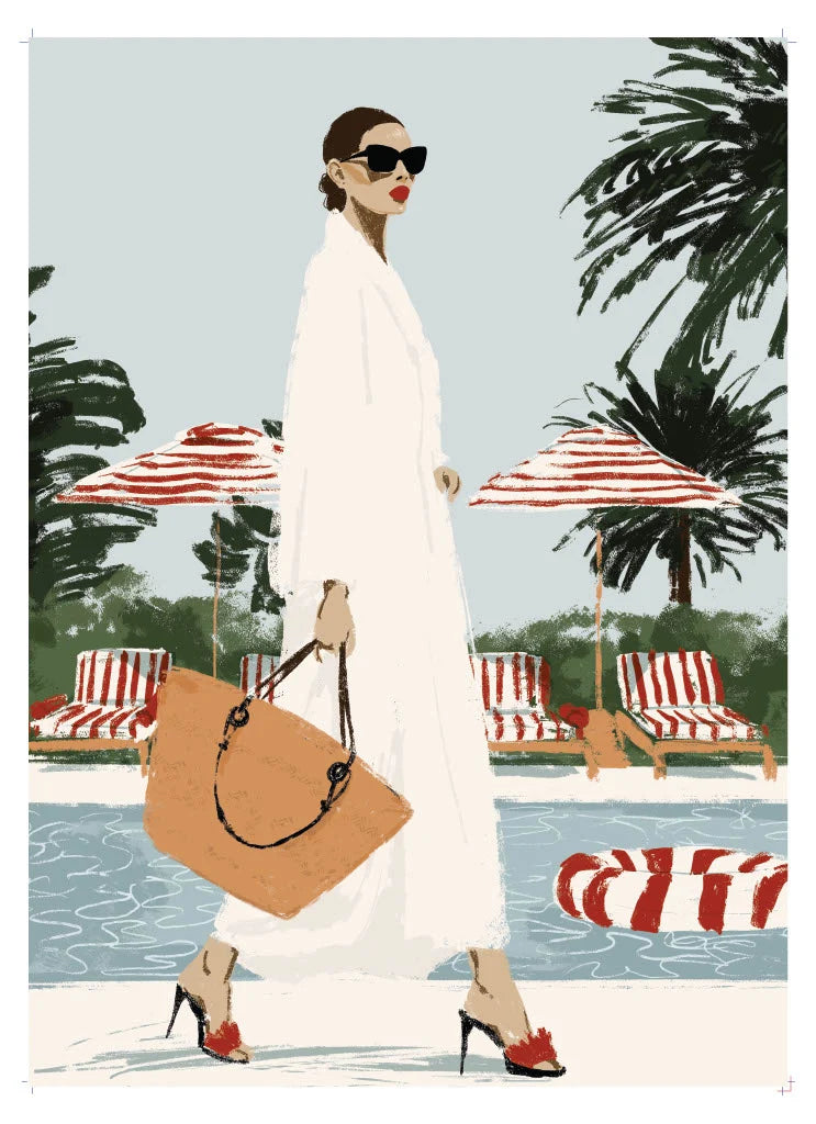 Dessin final de l'illustration du puzzle Out of Office de Piece and Love par Ludivine Joséphine