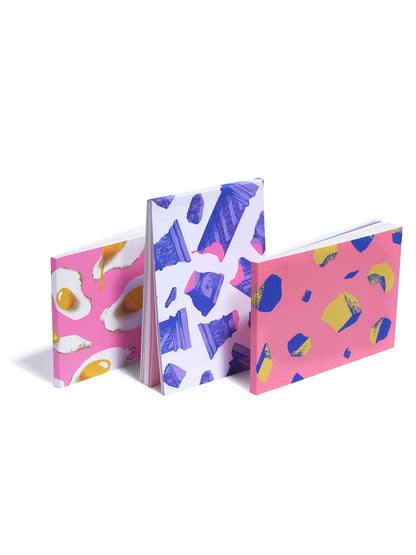 3 carnets de notes upyclées de Dirty Notes