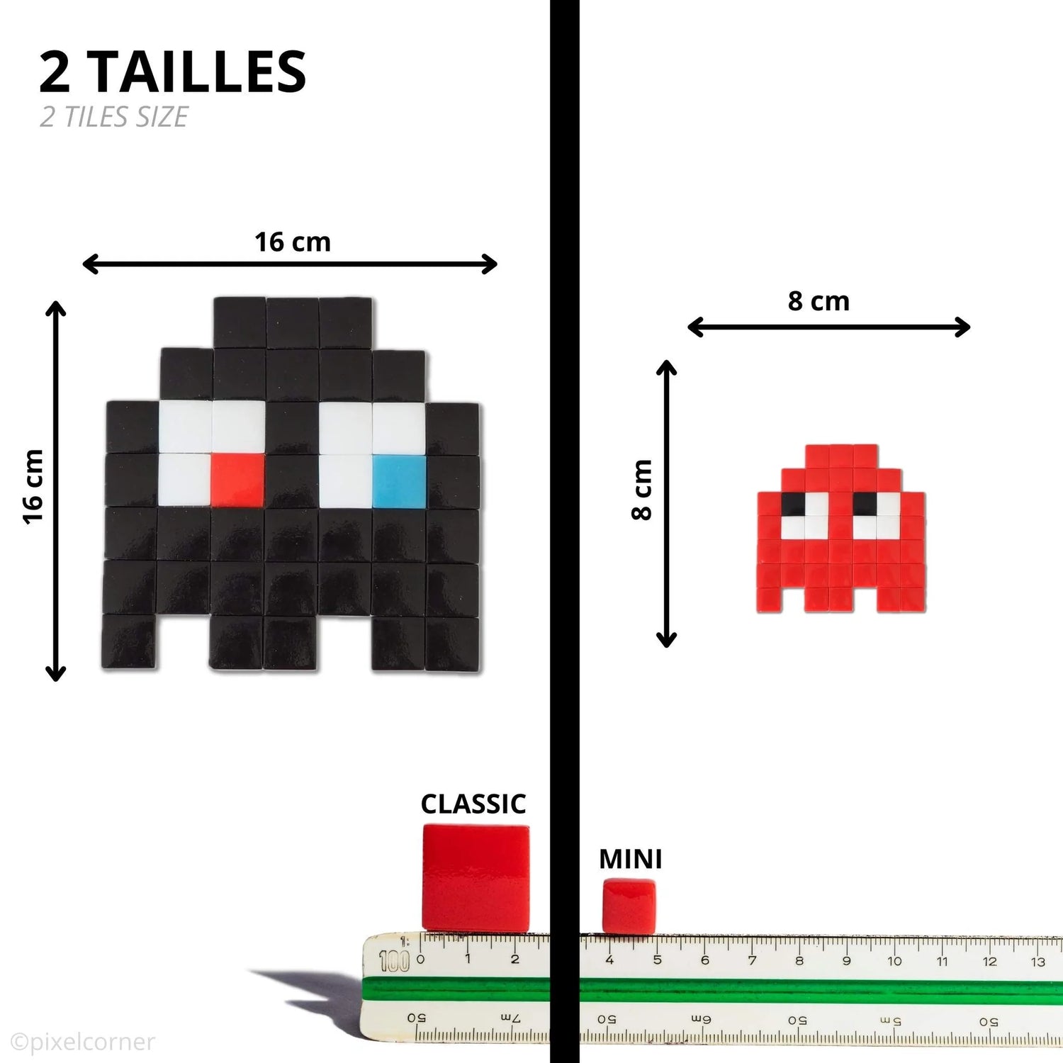 Dimensions du modèle de pixel art gloomies de Pixel Corner