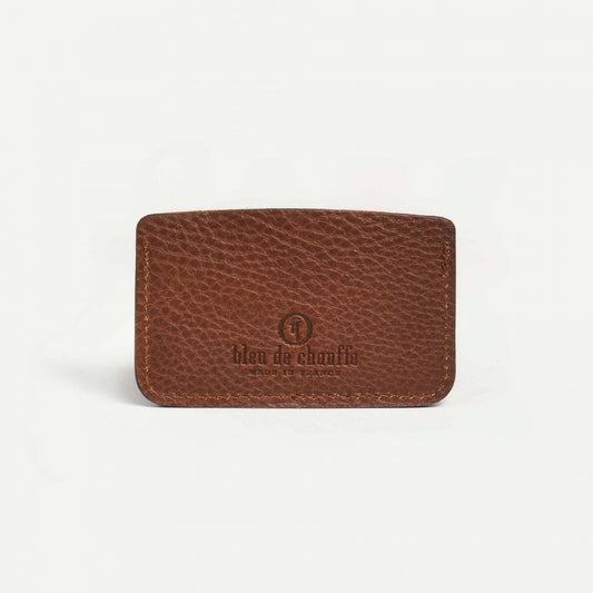 Porte cartes Visamex en cuir Bleu de Chauffe 