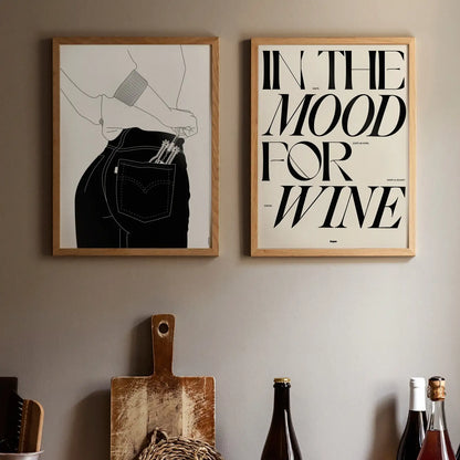 In the Mood for Wine Poster 30 × 40 cm – Studio Topo