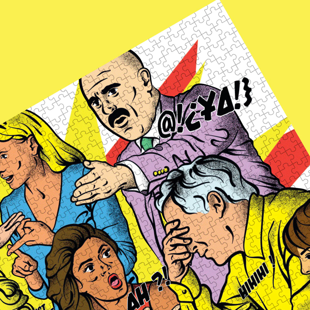 Détails du puzzle 1000 pièces Si si la famille par Piece and Love dans le style Roy Lichtenstein